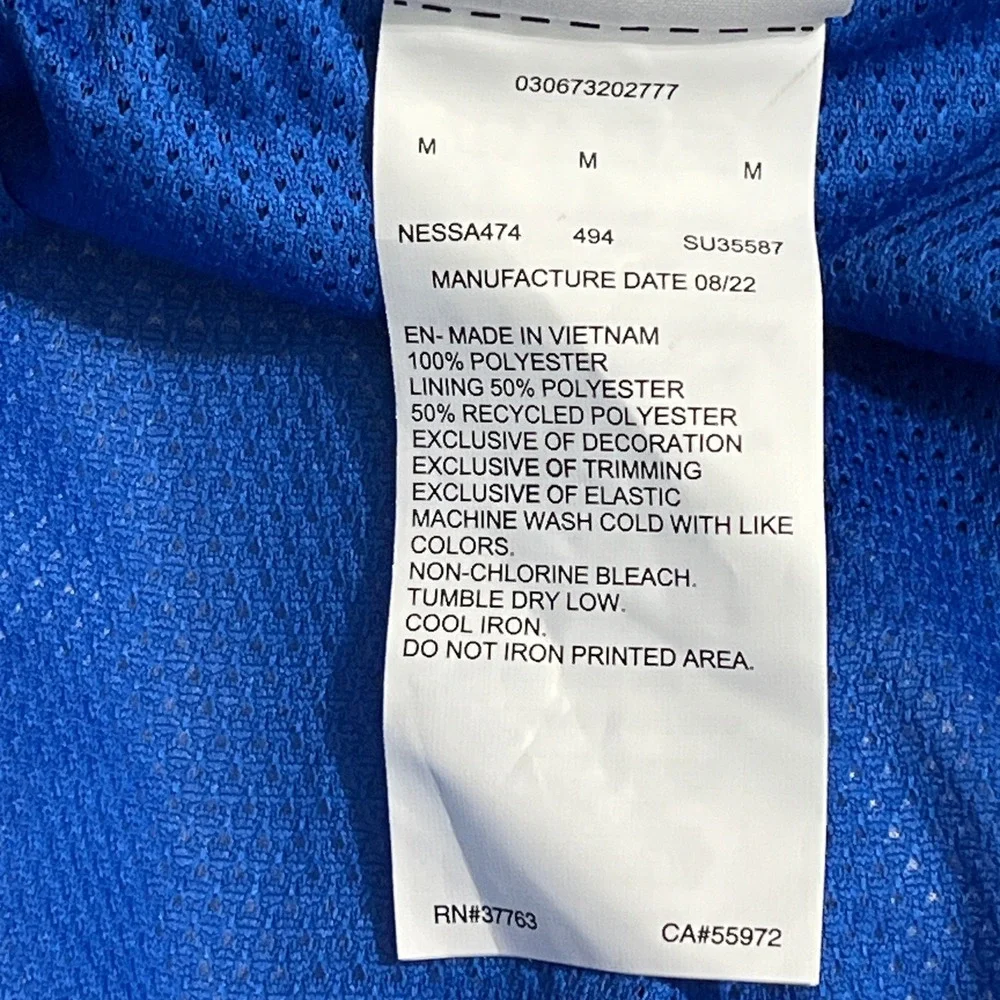 Nike Swim Trunks Men M Blue Just Do It Logo Print Volley Shorts Beach Pool